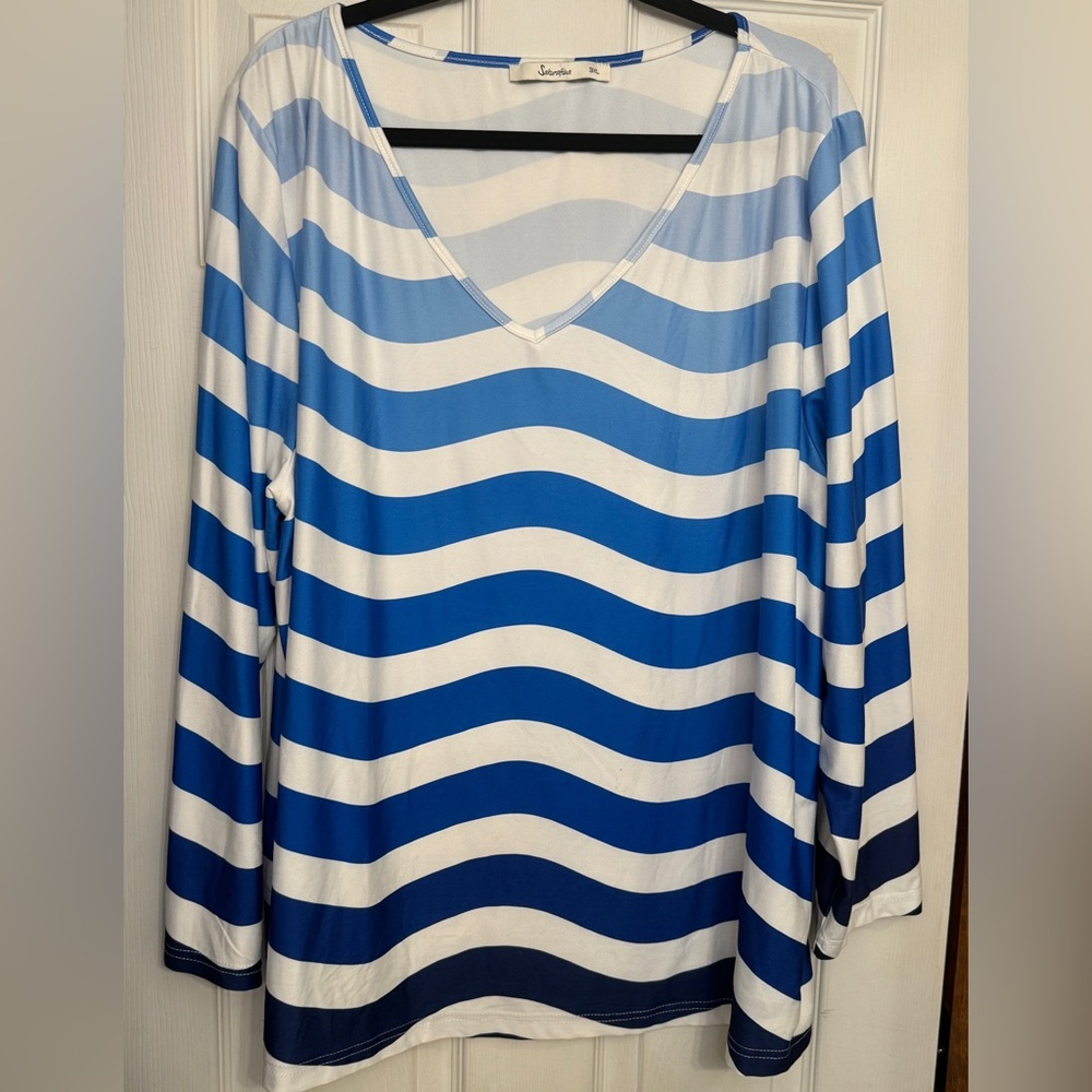 Sakurafina nautical stripe top 3x